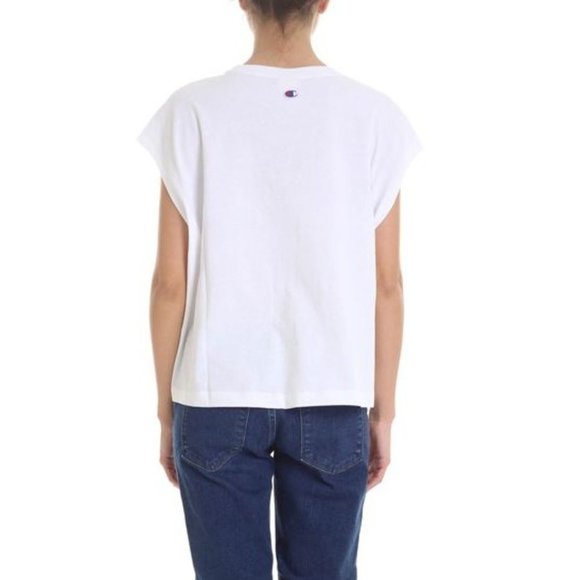 Champion Women's Oversized Boxy Crop Top Sleeveless Shirt Reverse Weave Workout - Picture 4 of 10